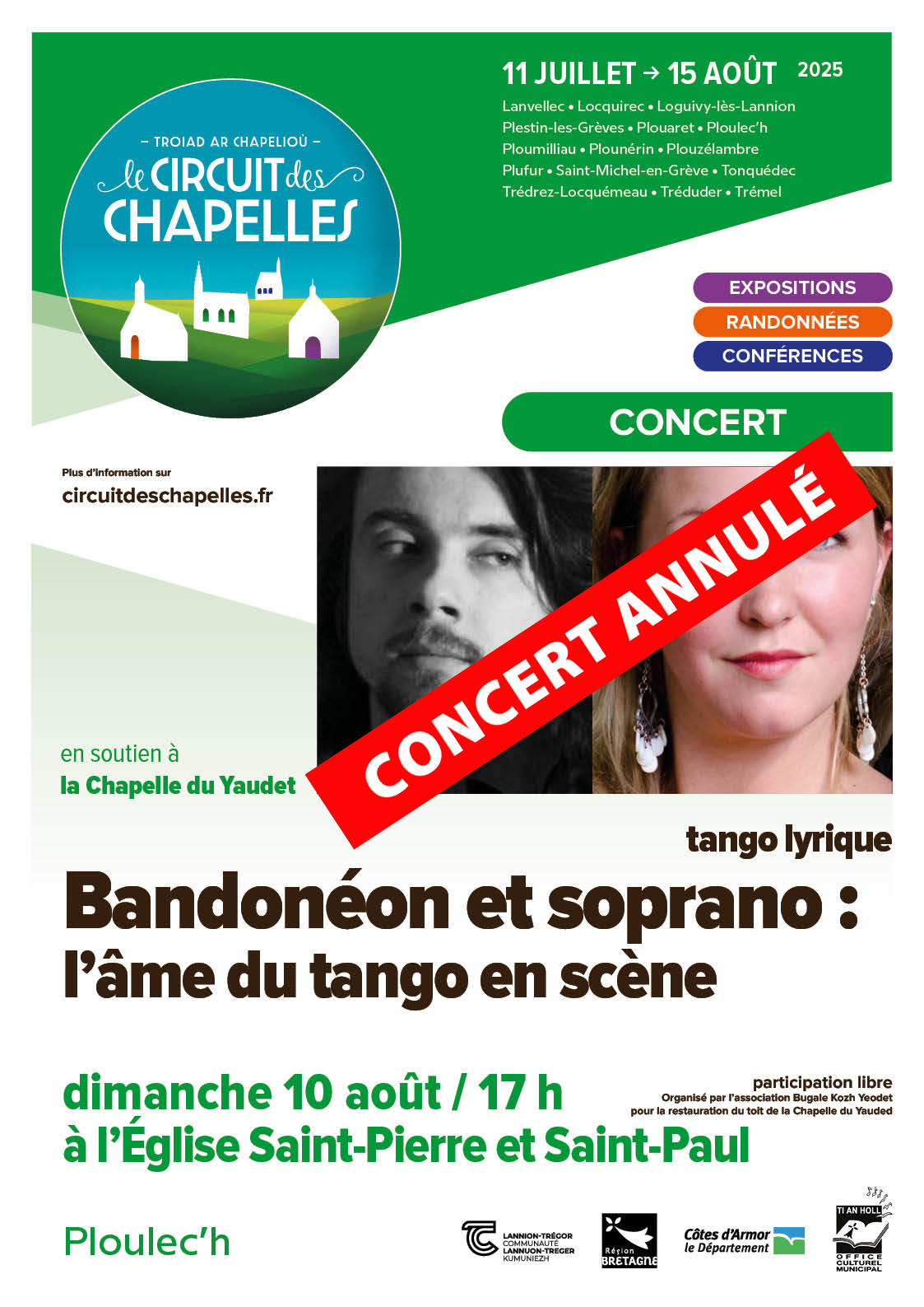Affiche de Concert - Bandonéon et soprano : l'âme du tango en scène
