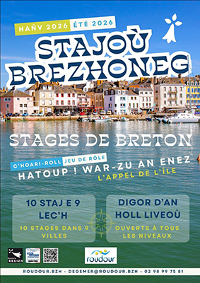 Affiche de Stage de breton - Staj brezhoneg